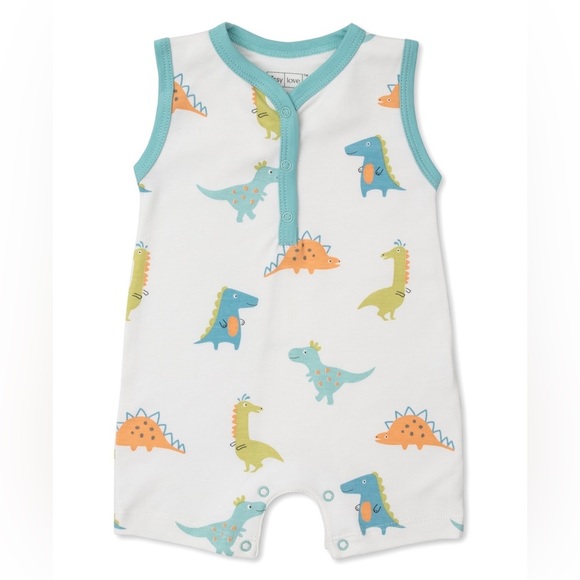Kissy Kissy Baby Sleeveless Playsuit in Dino Pals size 3-6 months - Picture 1 of 4